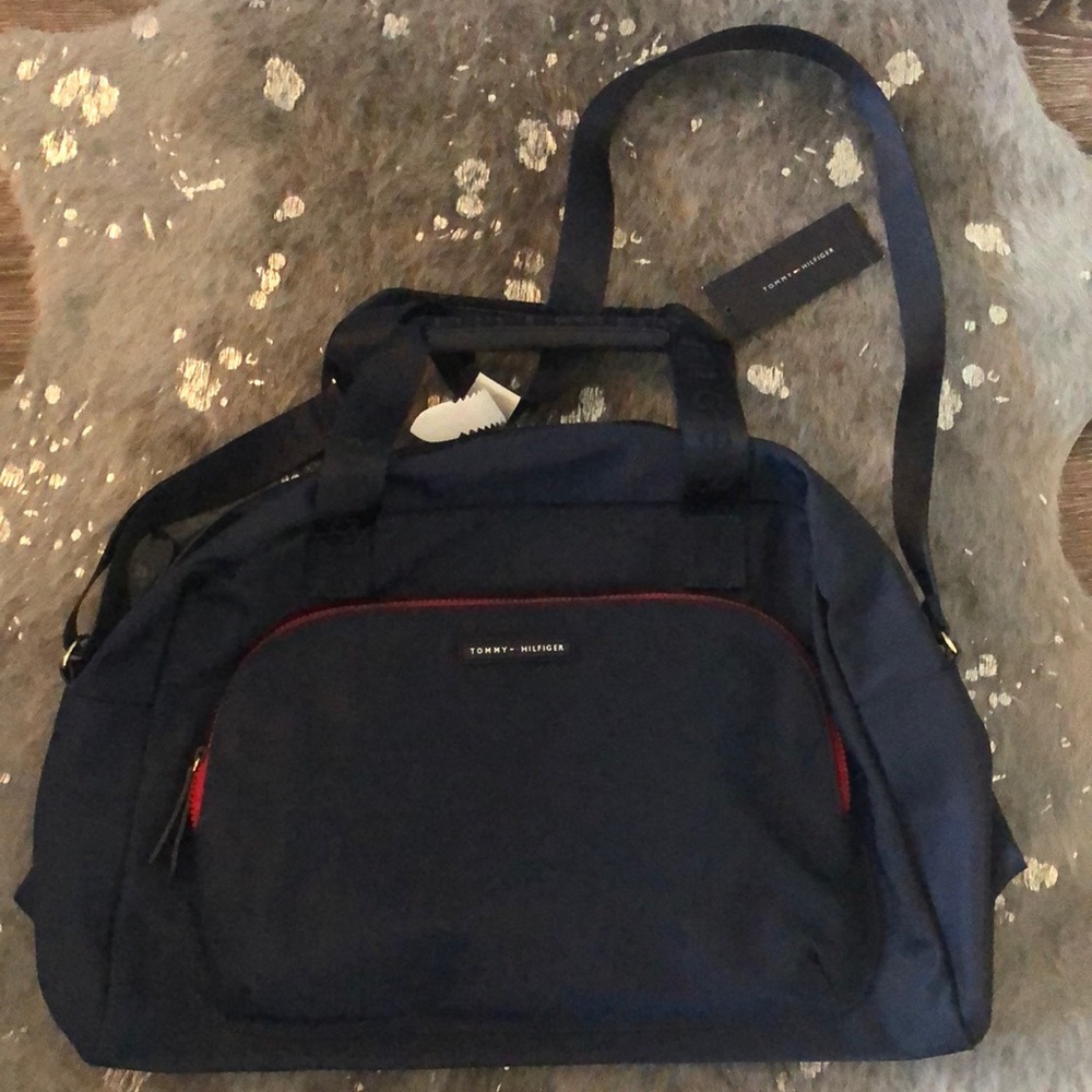 Tommy Hilfiger Navy Duffle Bag, NWT